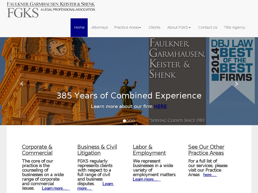 website screenshot
