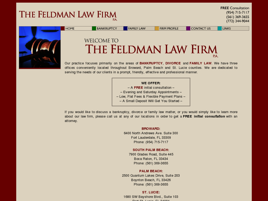 website screenshot