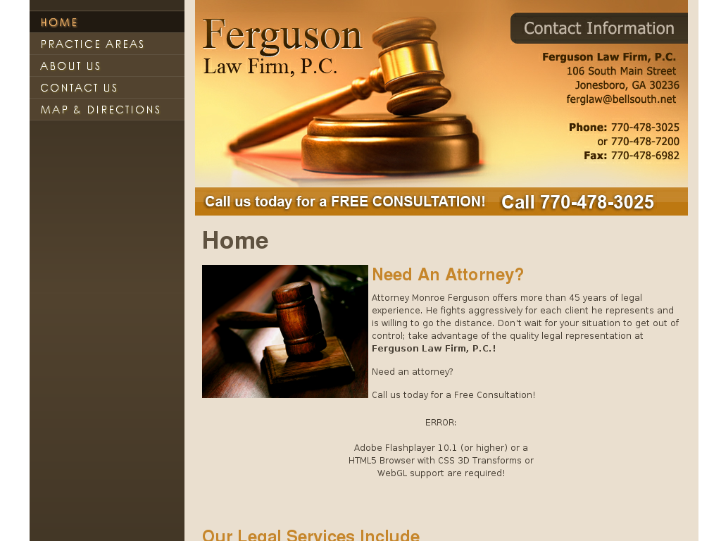 website screenshot