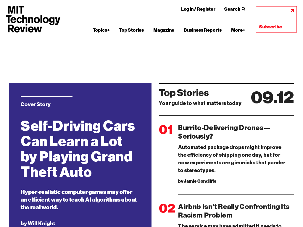 website screenshot
