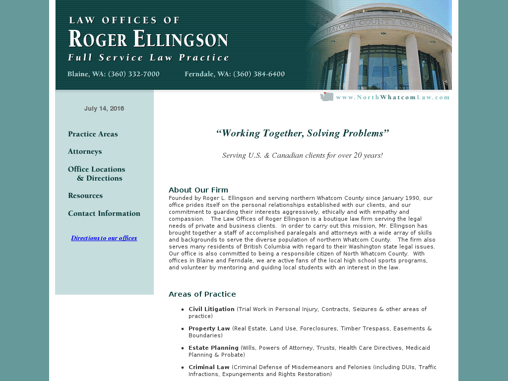 website screenshot