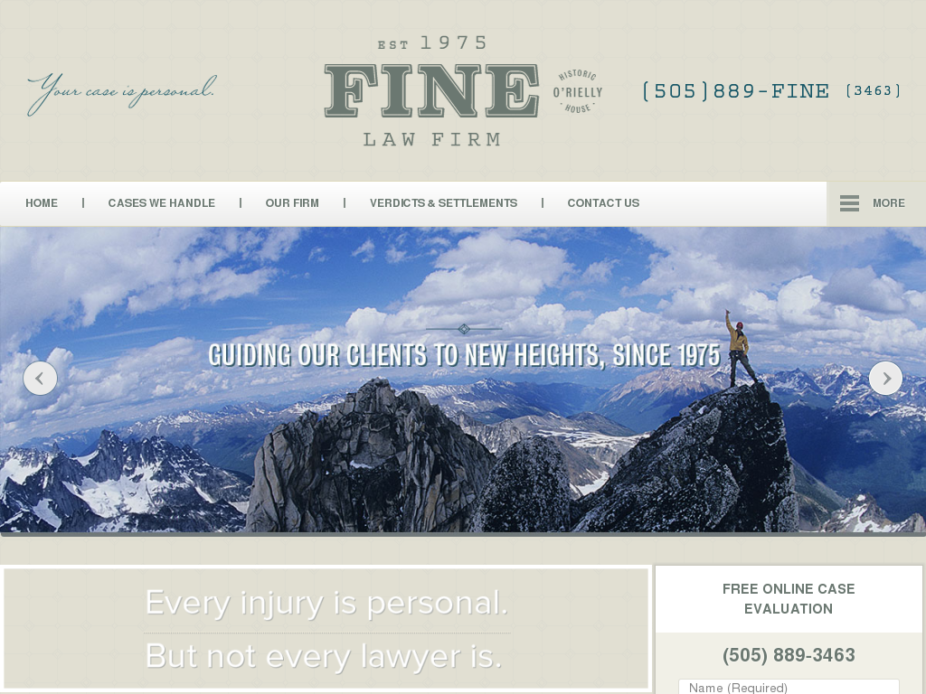 website screenshot