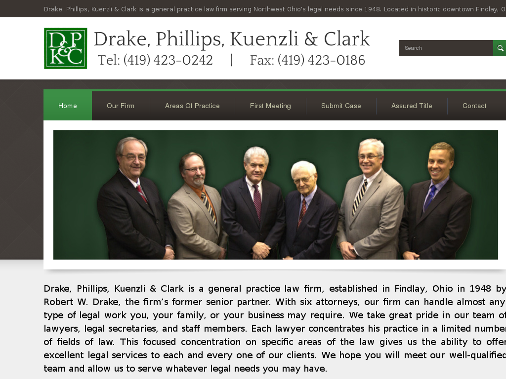 website screenshot