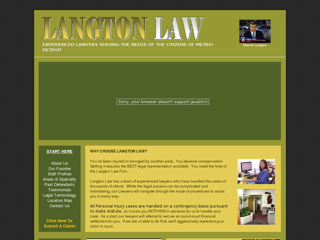 website screenshot