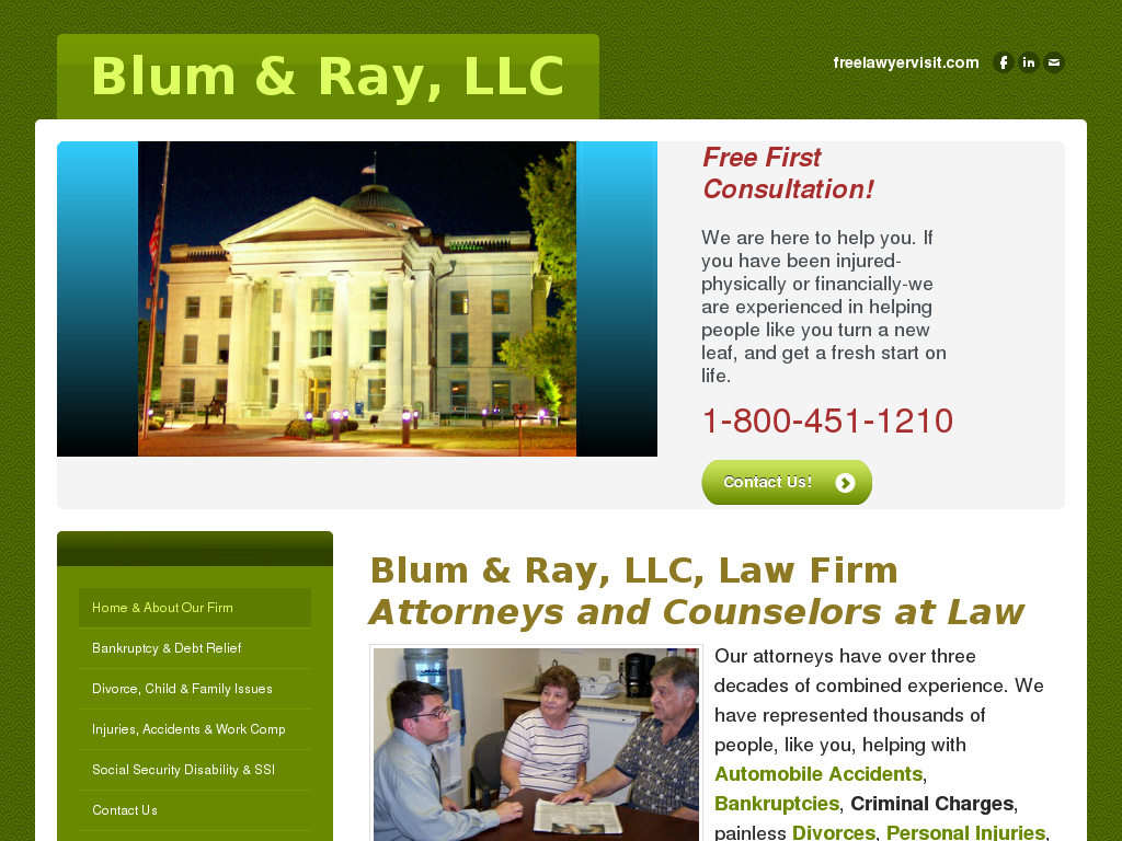 website screenshot