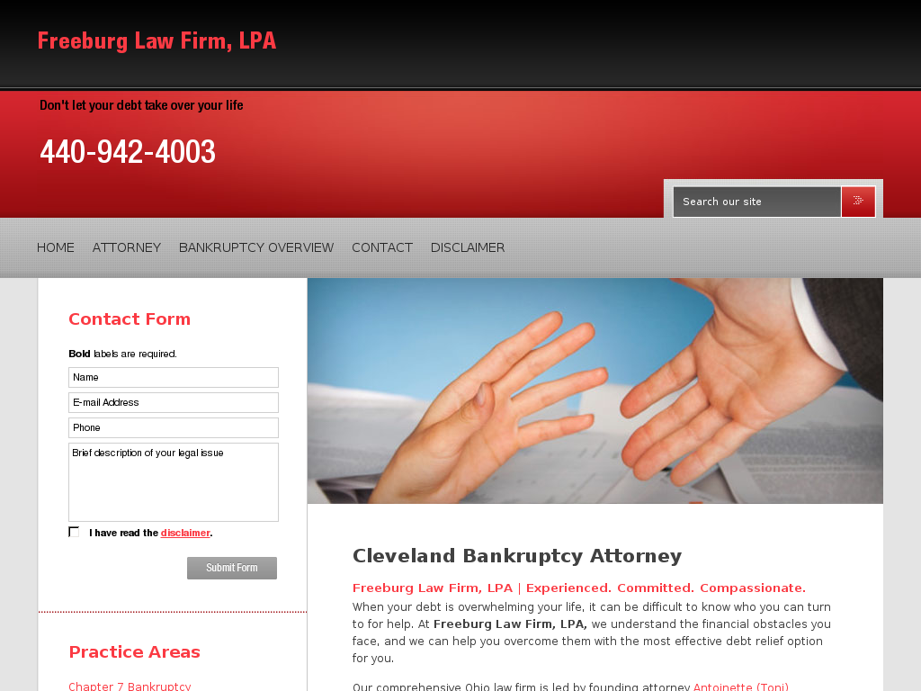 website screenshot