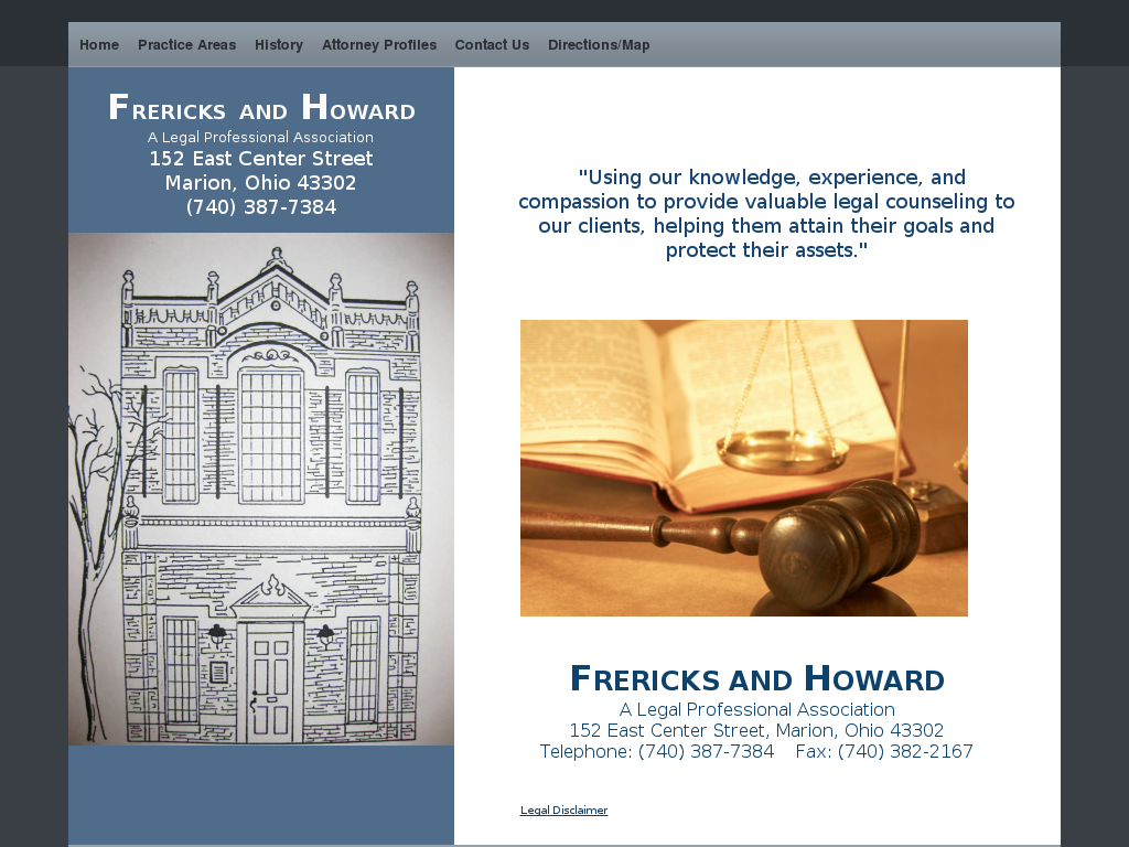 website screenshot
