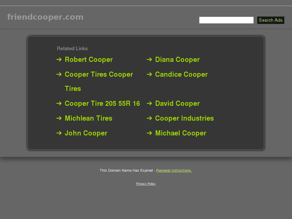 website screenshot
