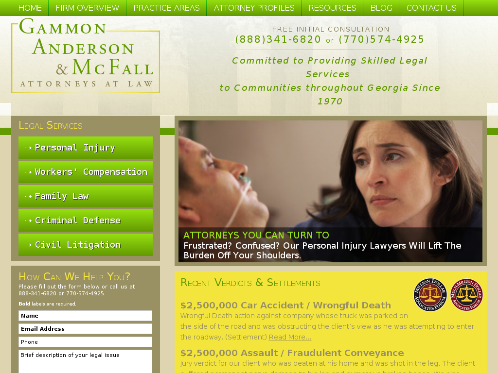 website screenshot