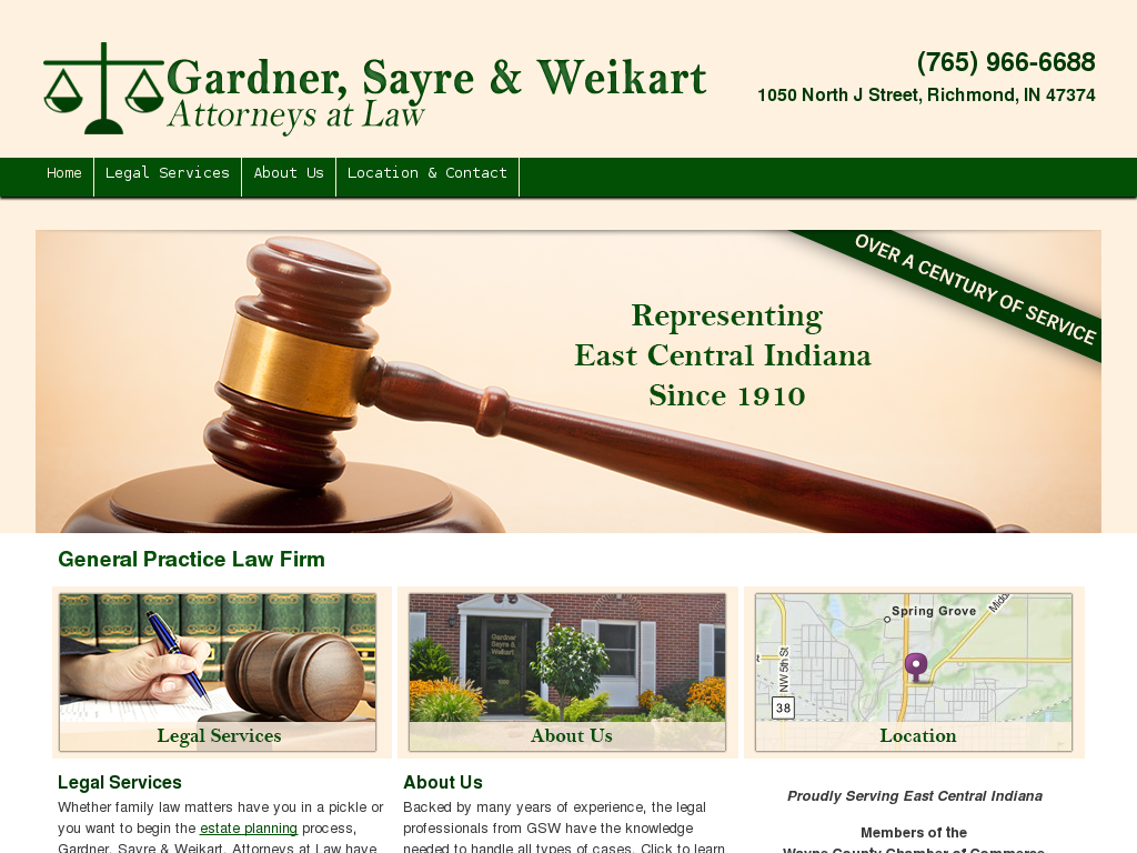 website screenshot