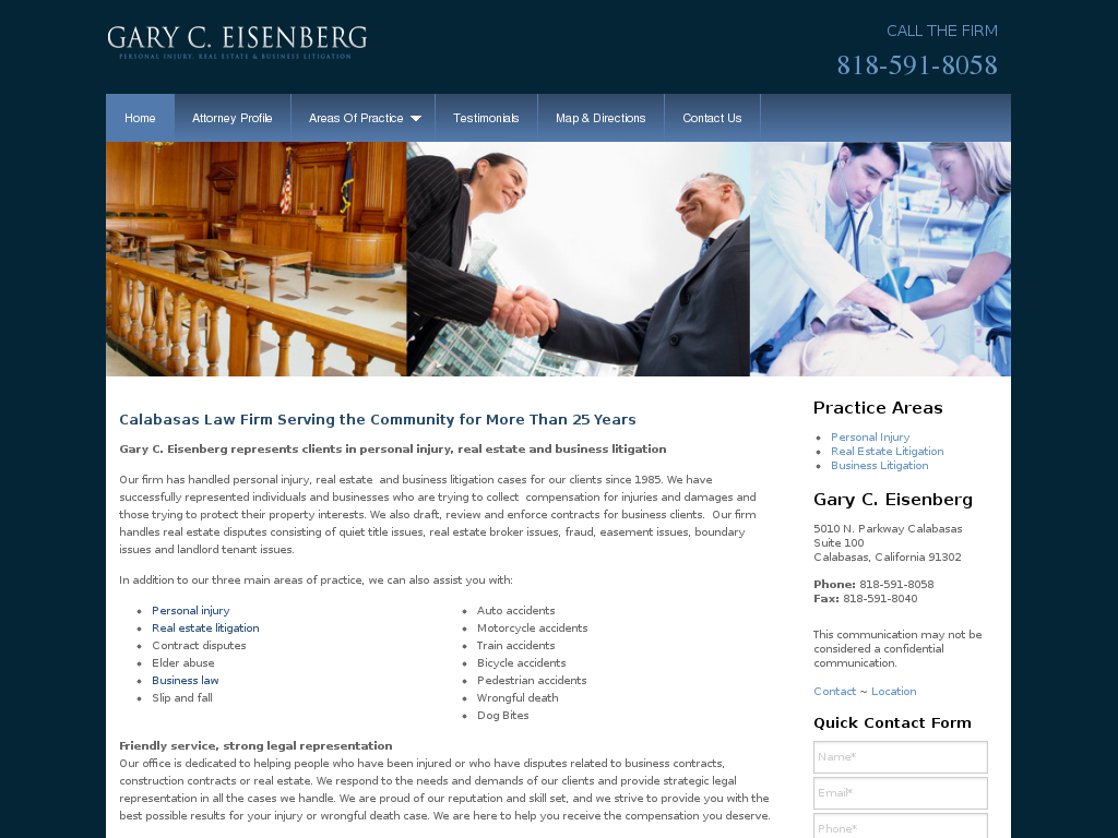 website screenshot