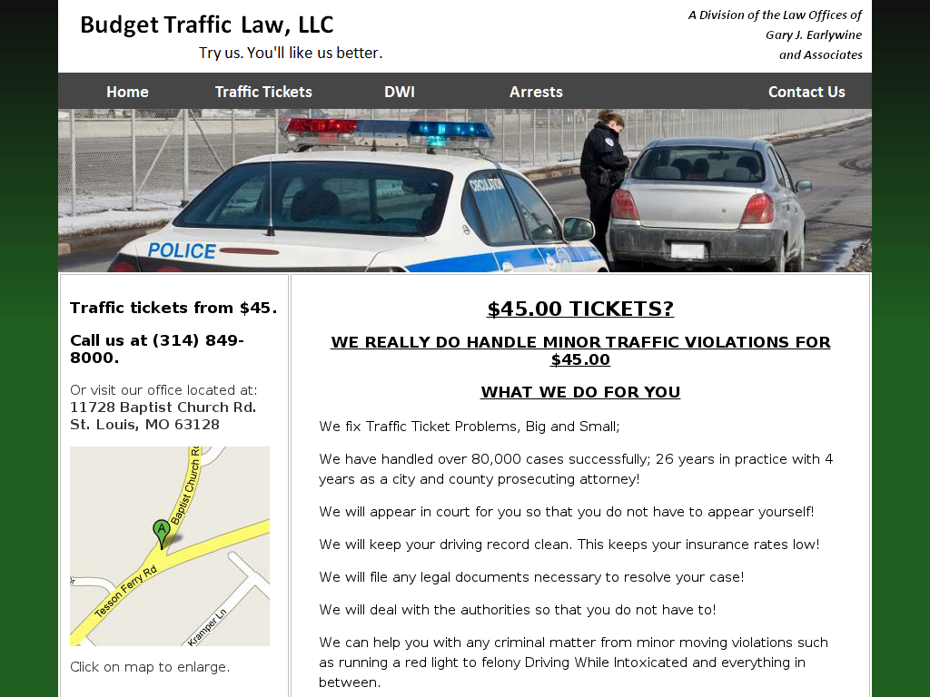 website screenshot