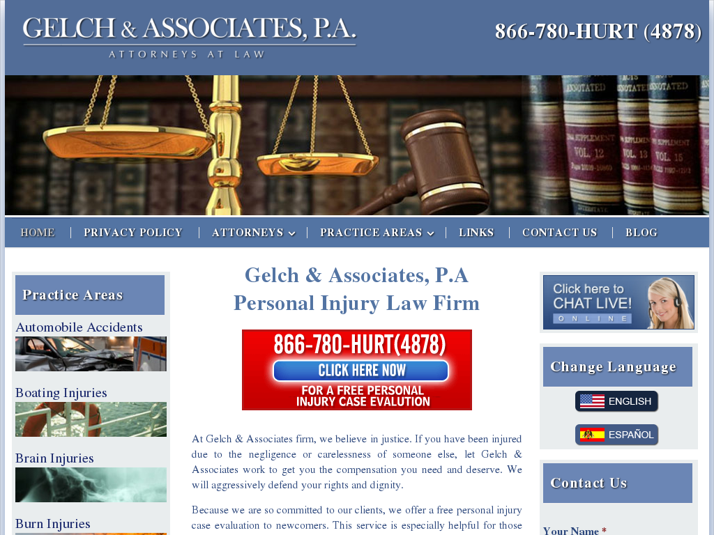 website screenshot