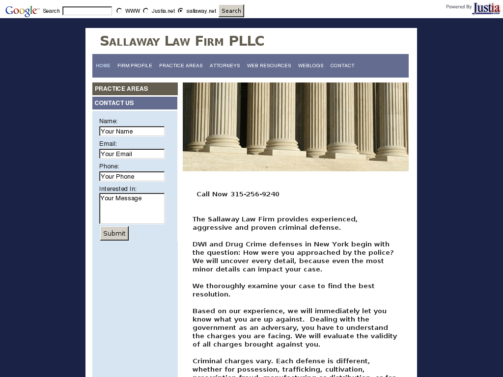 website screenshot