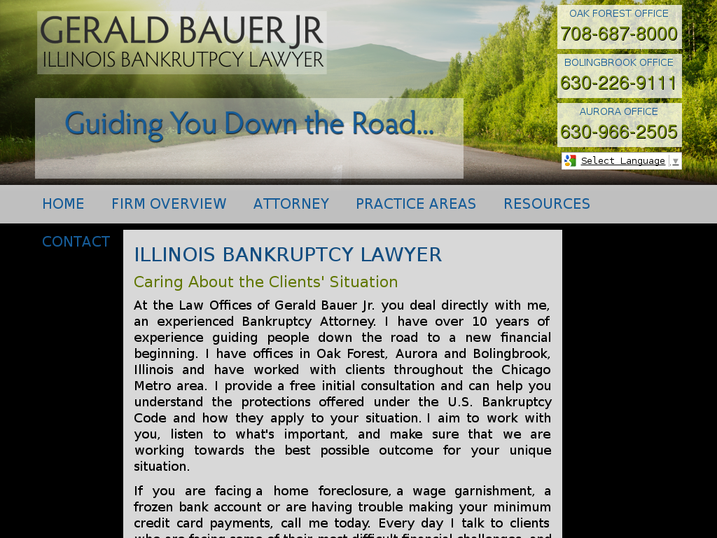 website screenshot