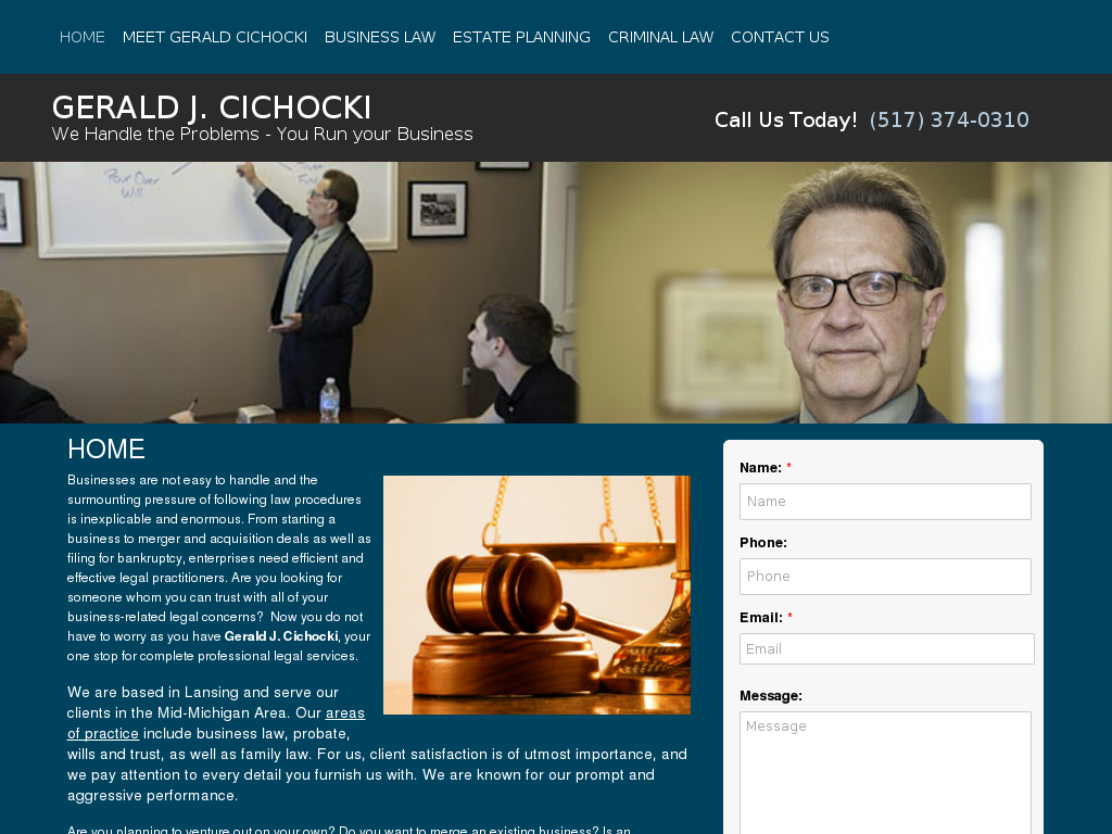 website screenshot