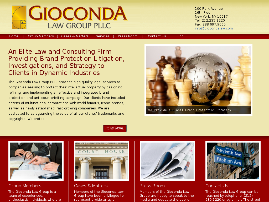 website screenshot