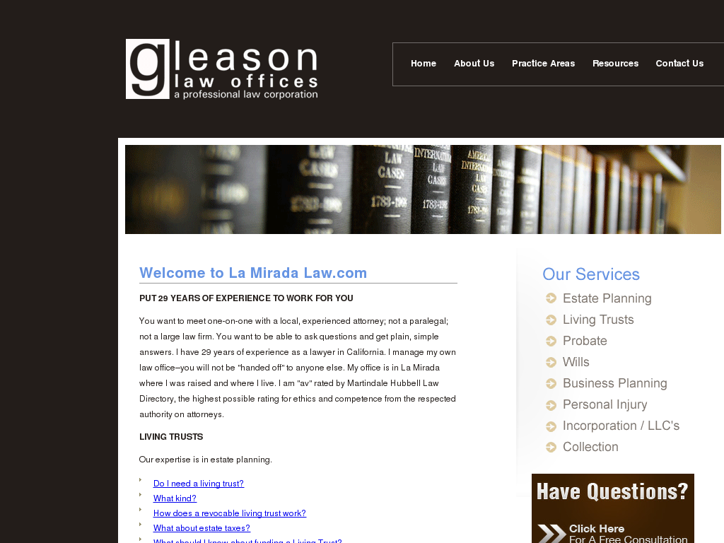 website screenshot