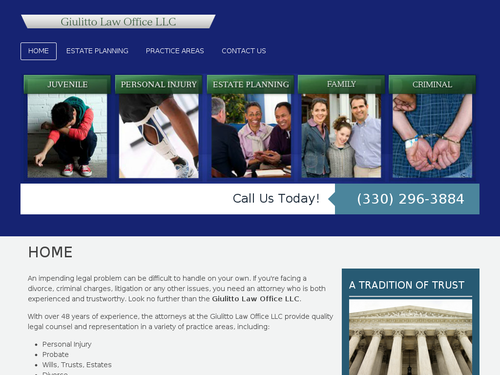 website screenshot
