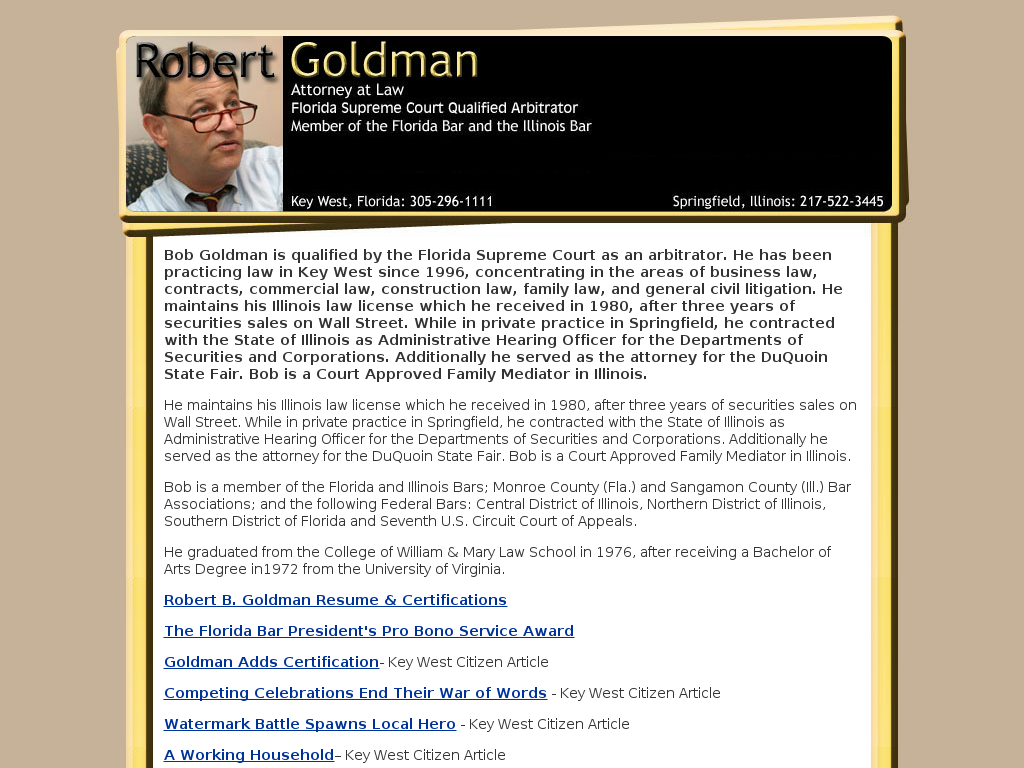 website screenshot