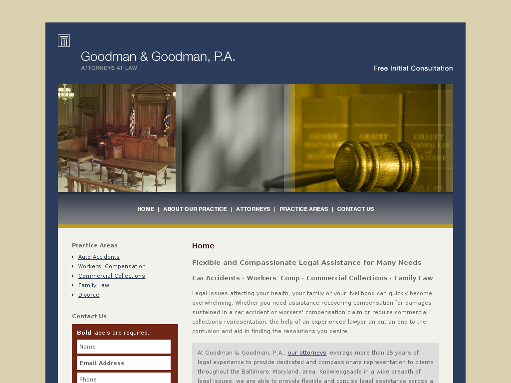 website screenshot
