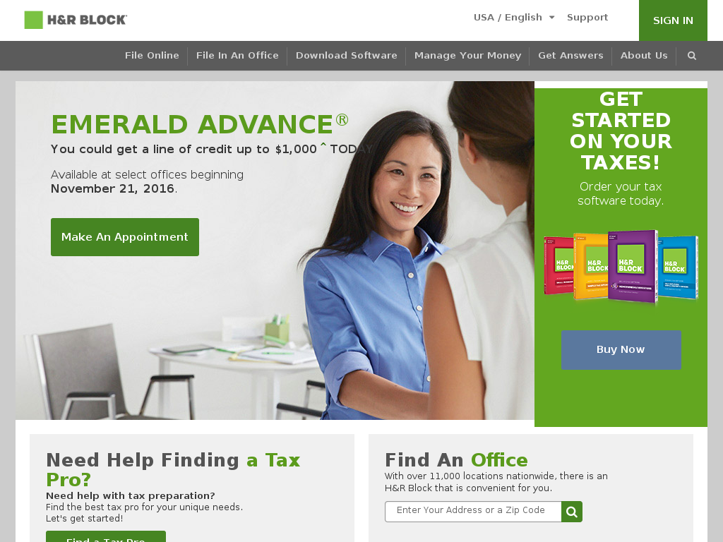 website screenshot
