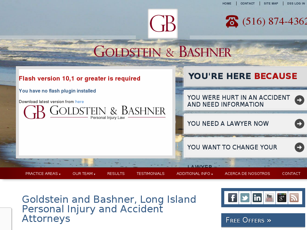 website screenshot
