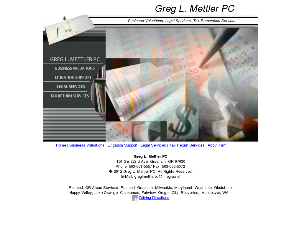 website screenshot