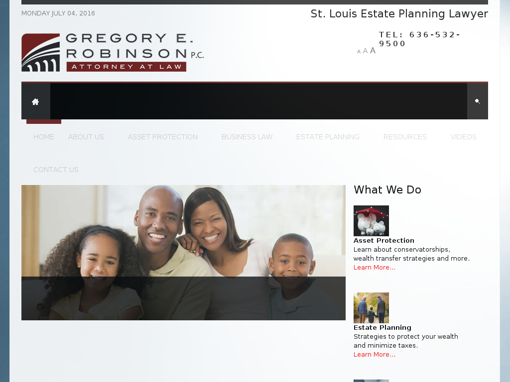 website screenshot