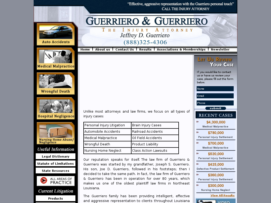 website screenshot