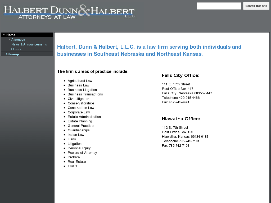 website screenshot