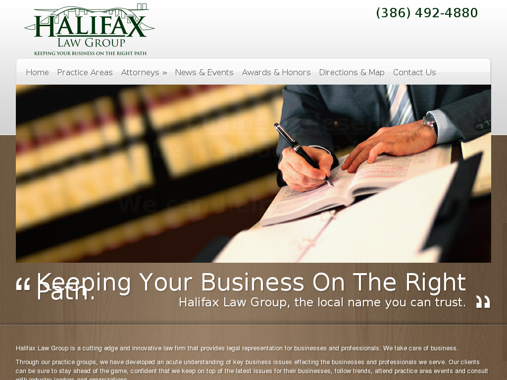 website screenshot