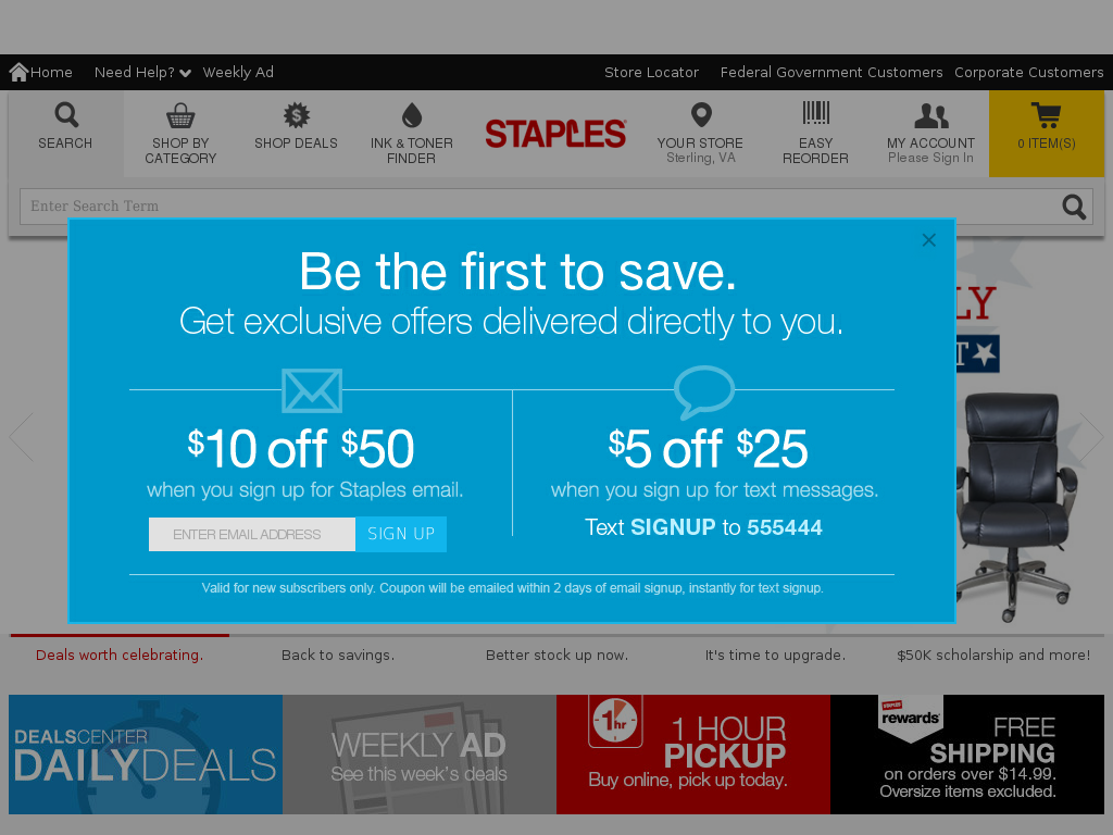 website screenshot