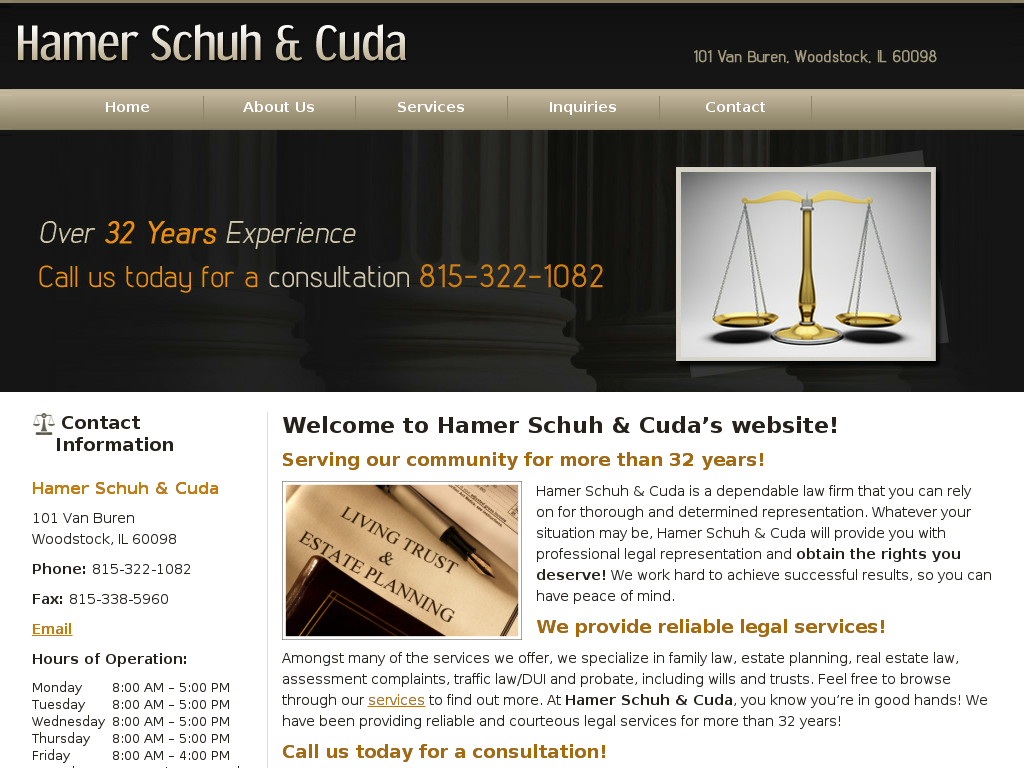 website screenshot