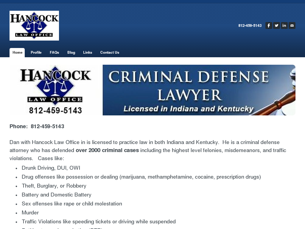 website screenshot