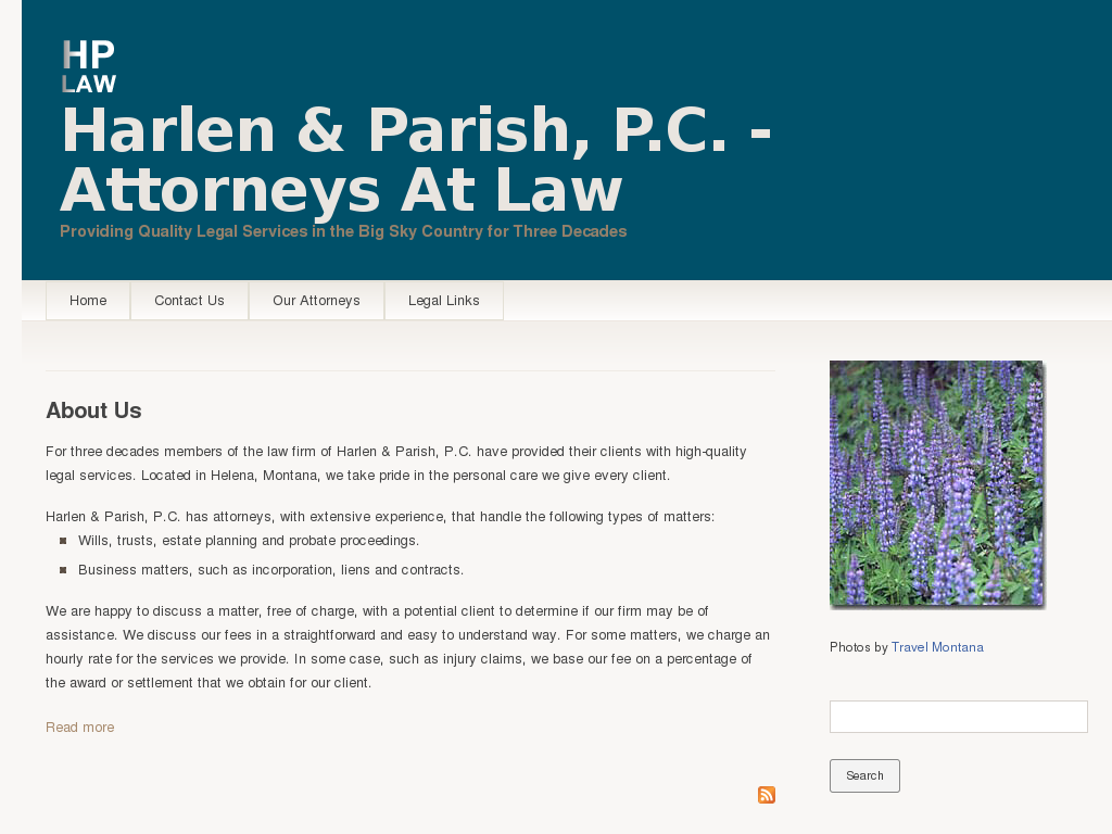 website screenshot