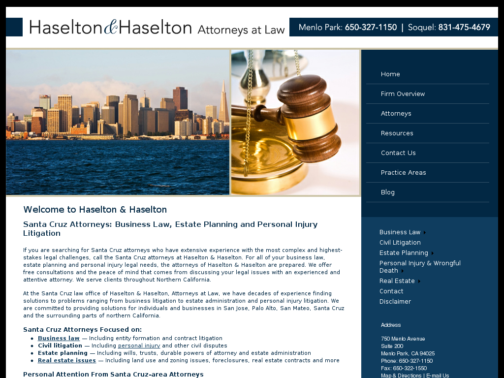 website screenshot