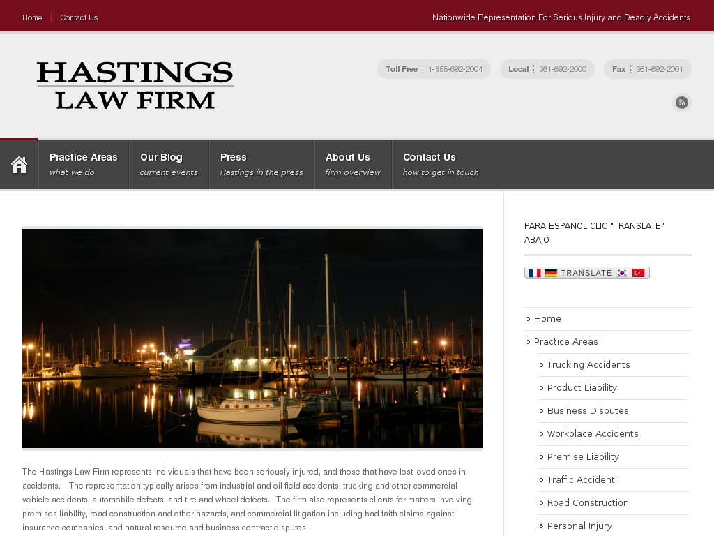 website screenshot