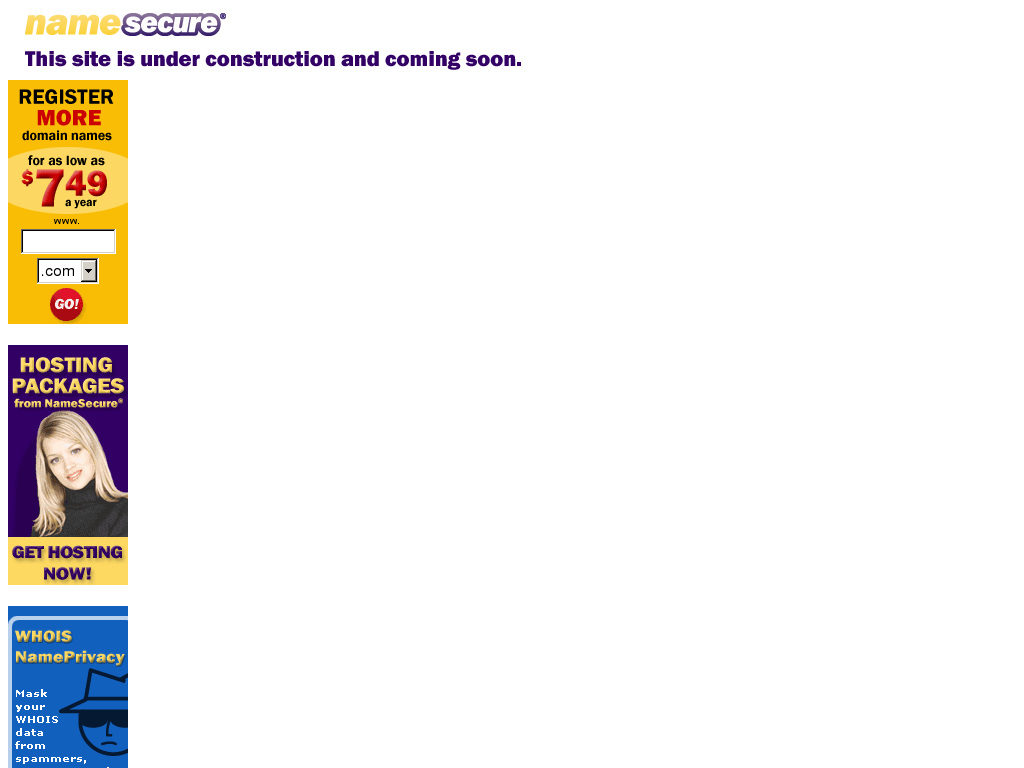 website screenshot