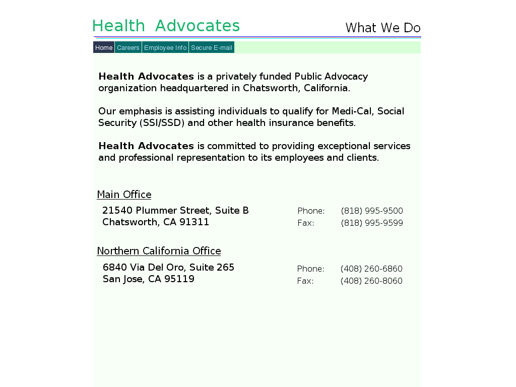 website screenshot