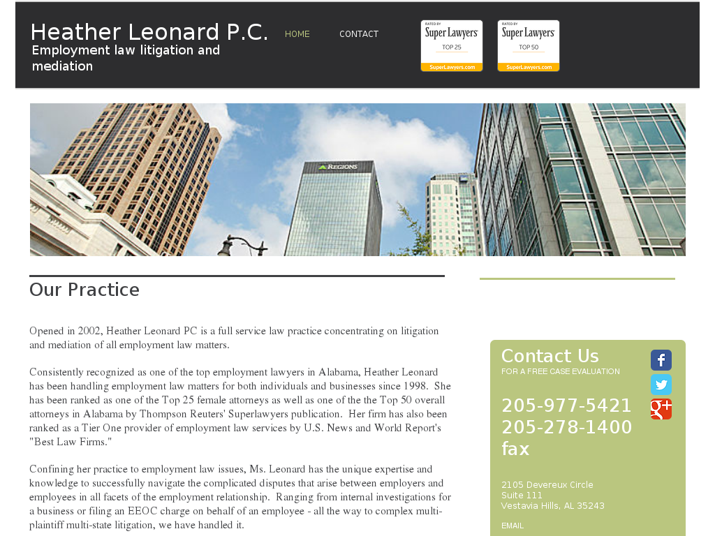 website screenshot