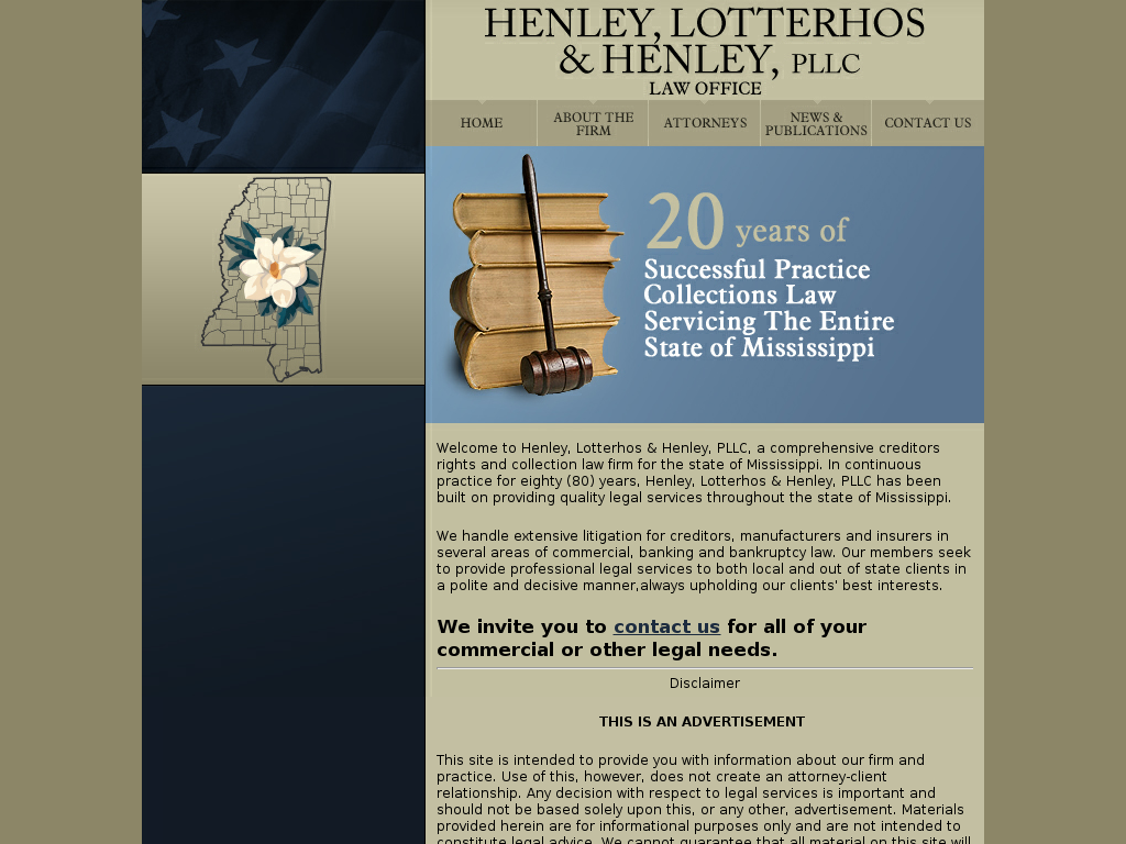 website screenshot