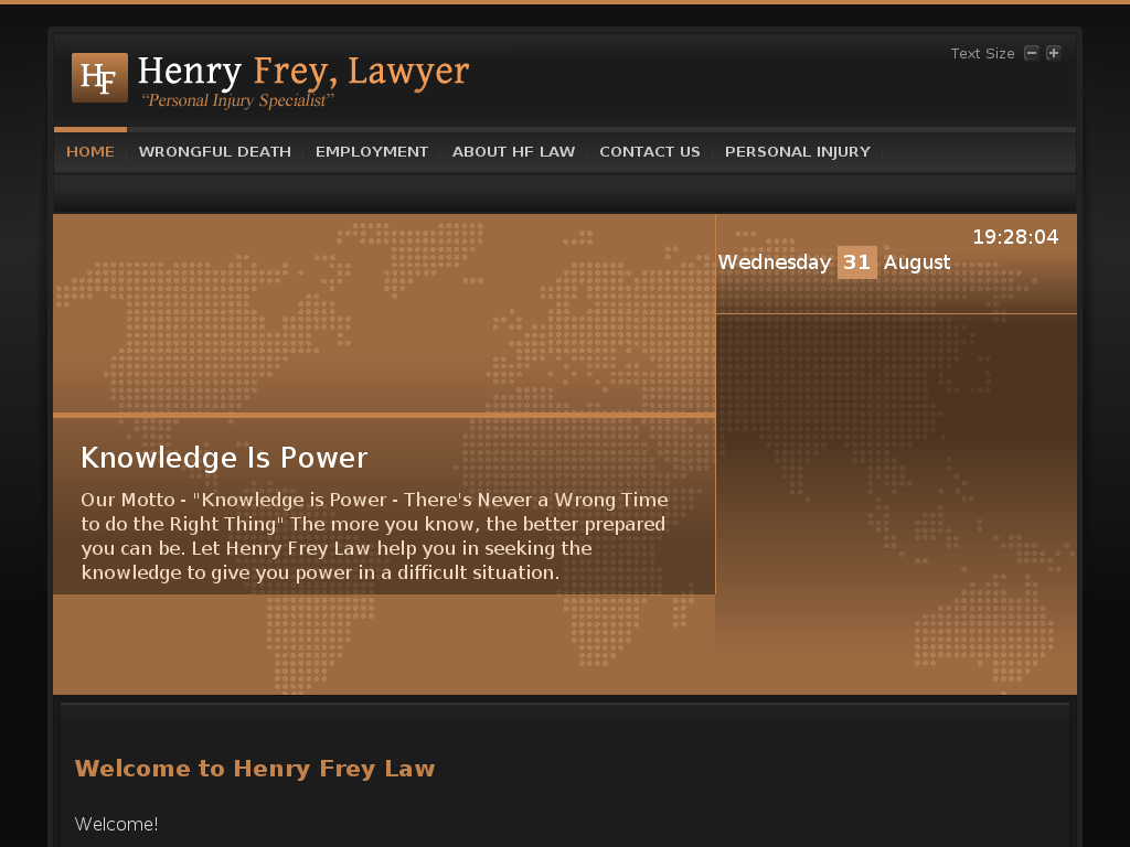 website screenshot