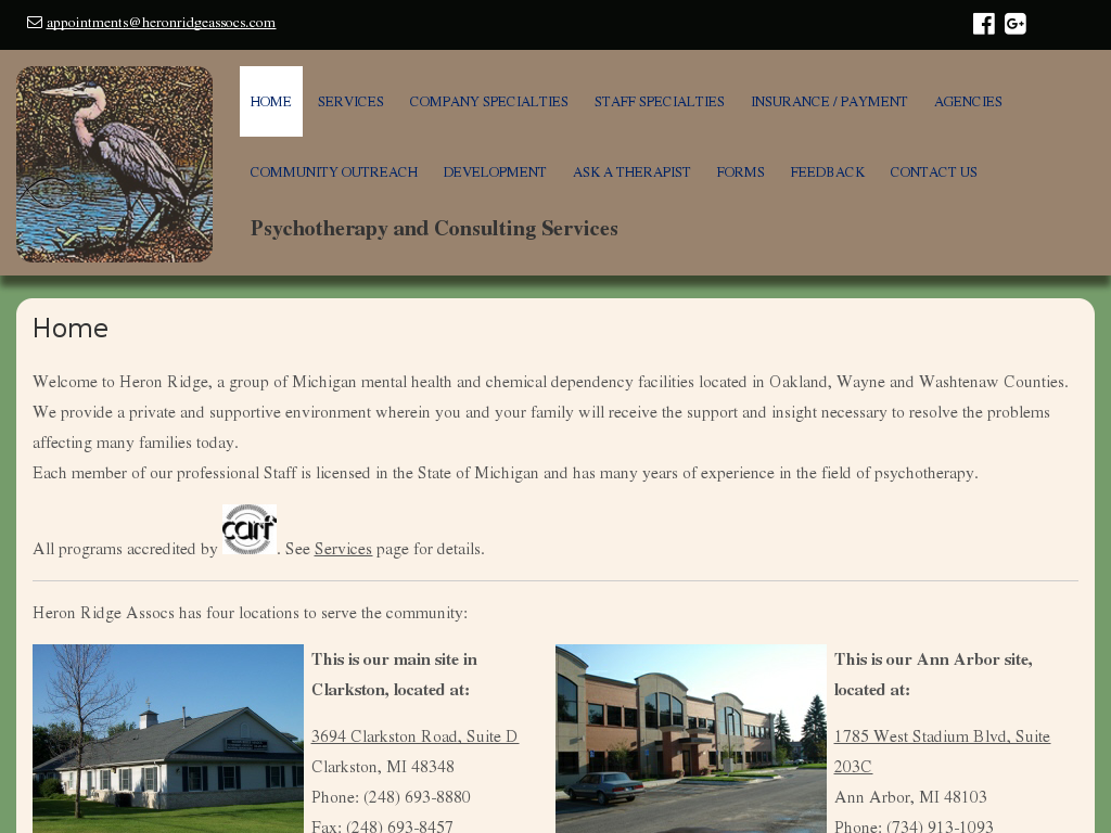 website screenshot