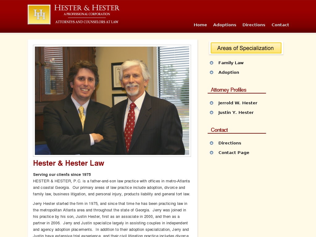 website screenshot
