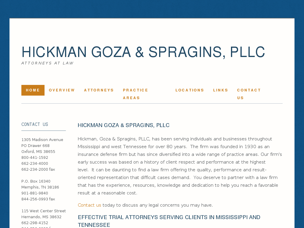 website screenshot