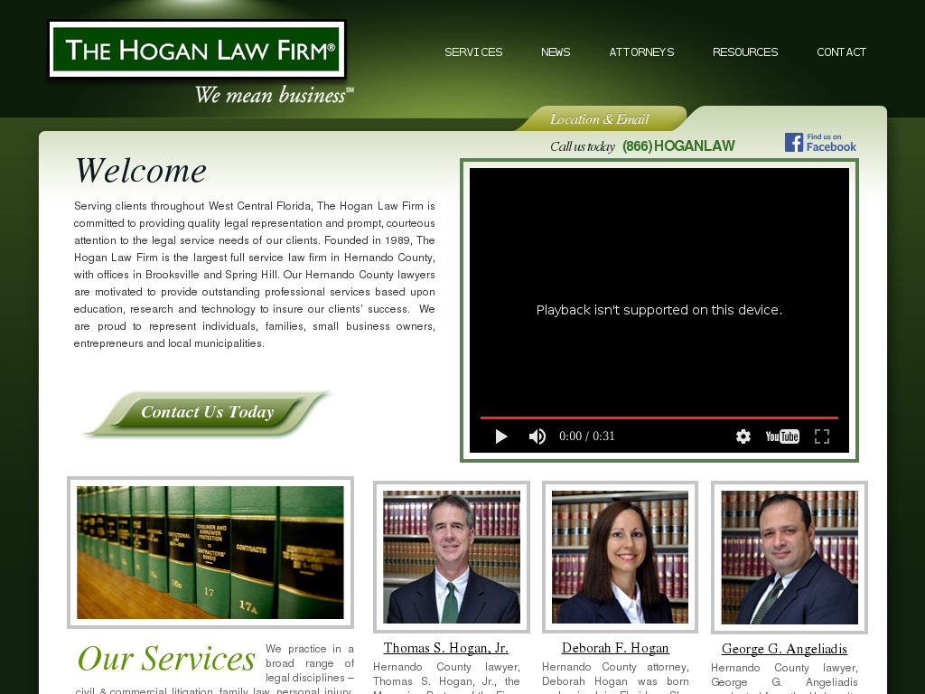 website screenshot