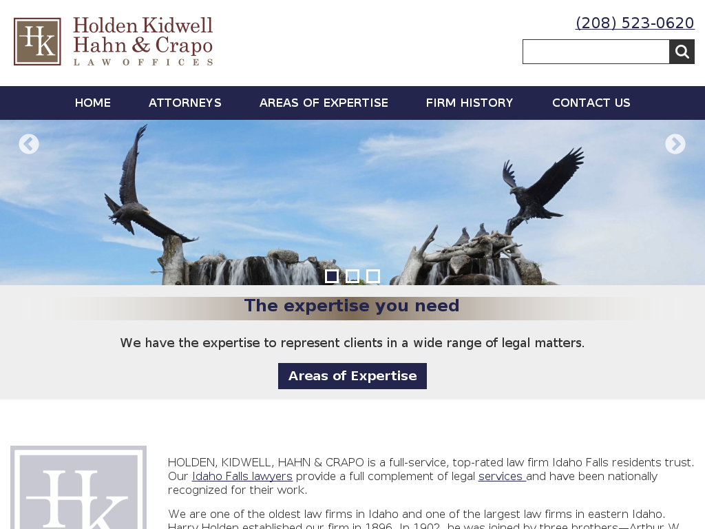 website screenshot