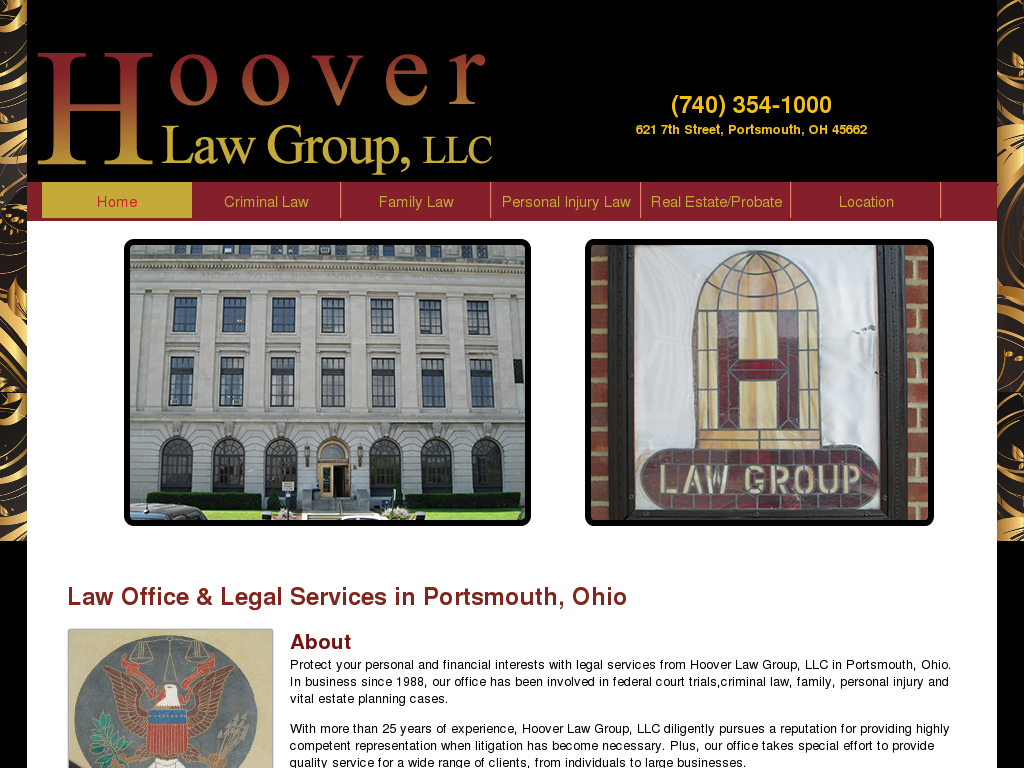 website screenshot