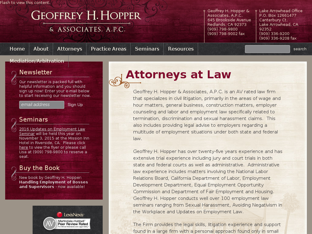website screenshot